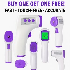 BUY 1 GET 1 FREE! 💥 Infrared Forehead Thermometer — Fast, Touch-Free